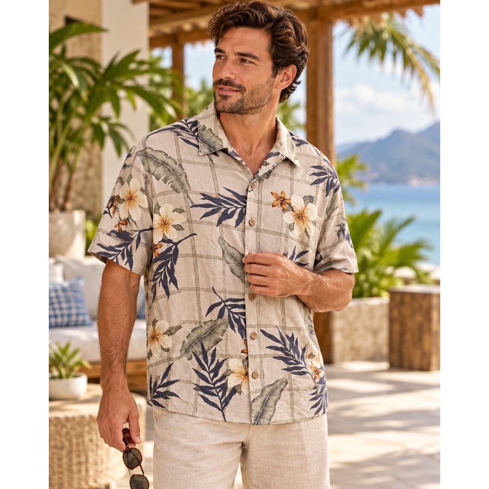 Silk camp shirt by Paradise Blue